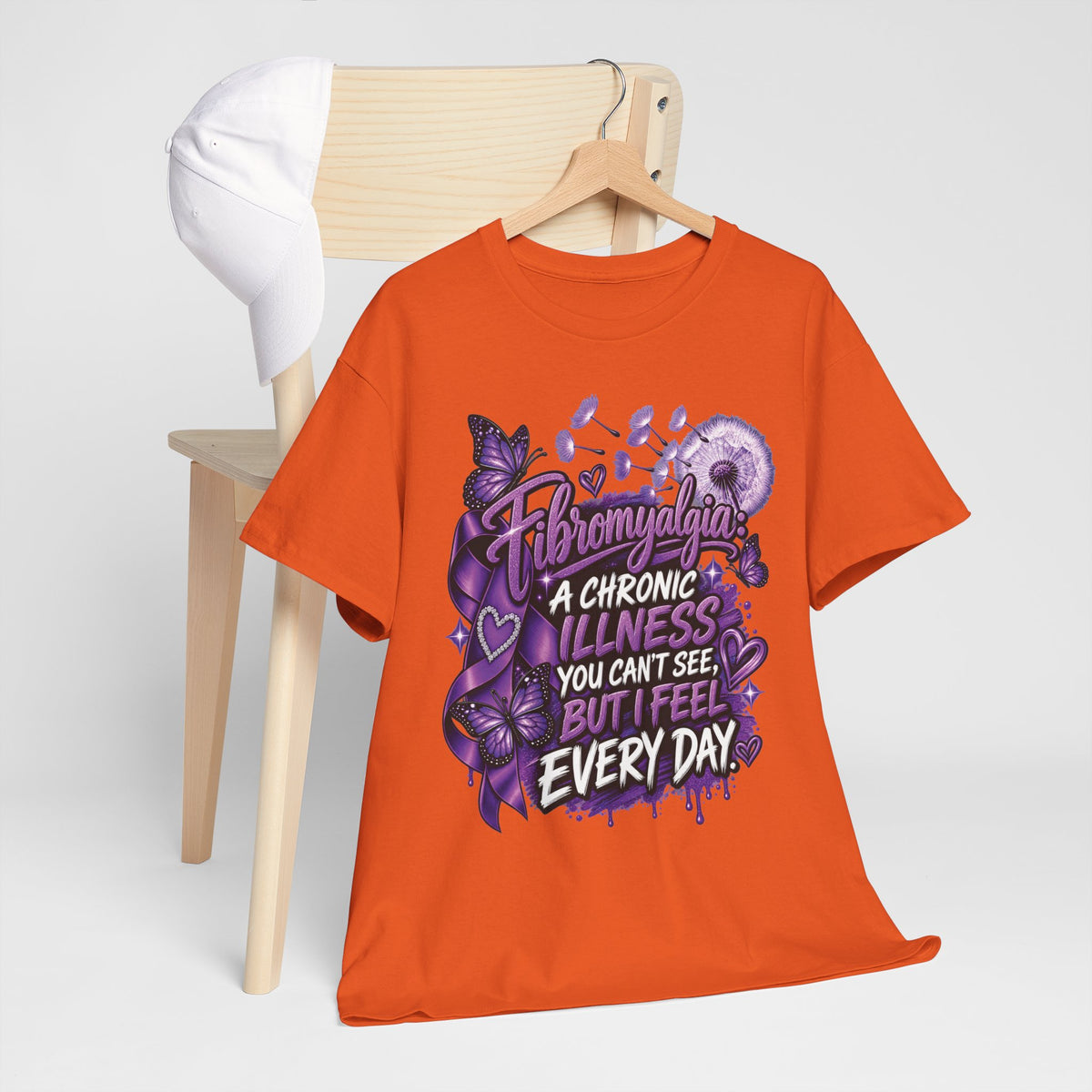 Fibromyalgia Awareness ribbon shirt | T-Shirt, Chronic Illness Support, Purple Awareness