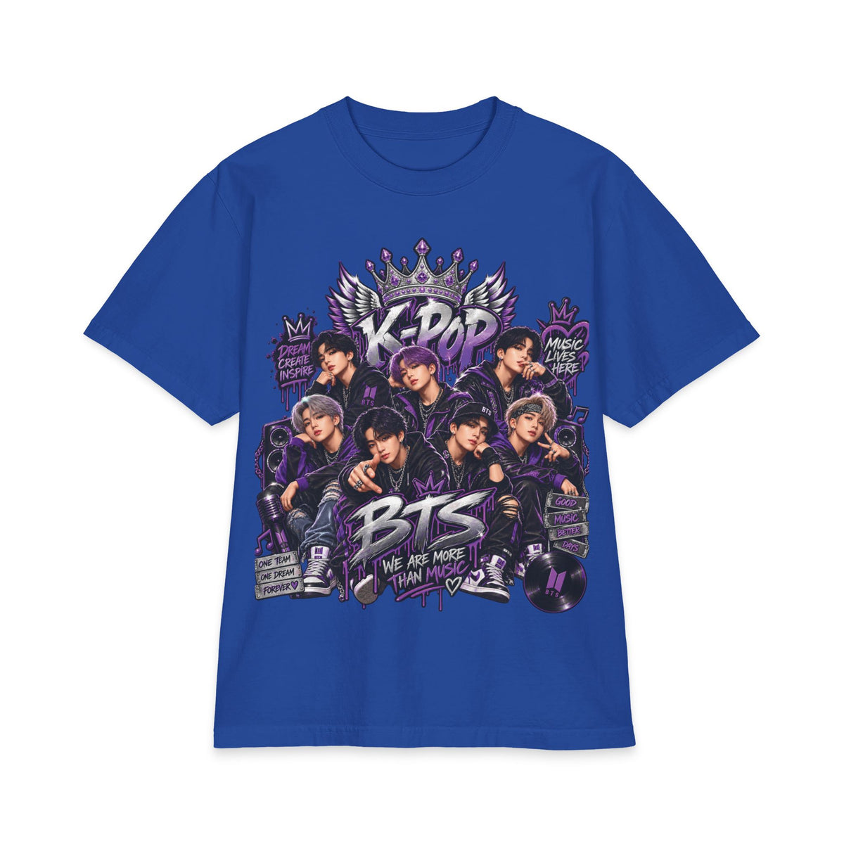 BTS K-Pop Band Graphic Tee | KPOP Members Portrait T-Shirt
