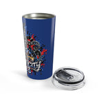 Retro Music Guitar Graffiti Tumbler | 20oz Stainless Steel Travel Cup