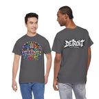 Detroit Lion Graffiti tee | Colorful Drip Lion Detroit Tee