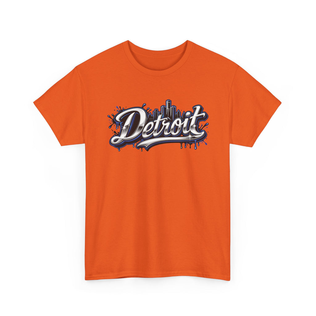 Detroit Script Tee | 313 Drip Skyline T-Shirt