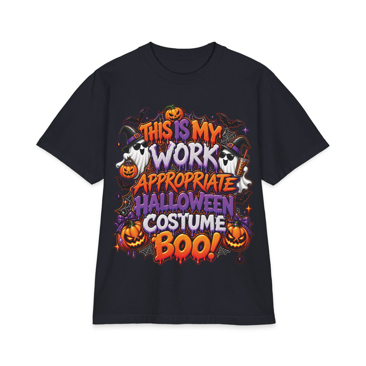 This Is My Work Appropriate Halloween Costume T-Shirt | Halloween Boo Pumpkin Tee