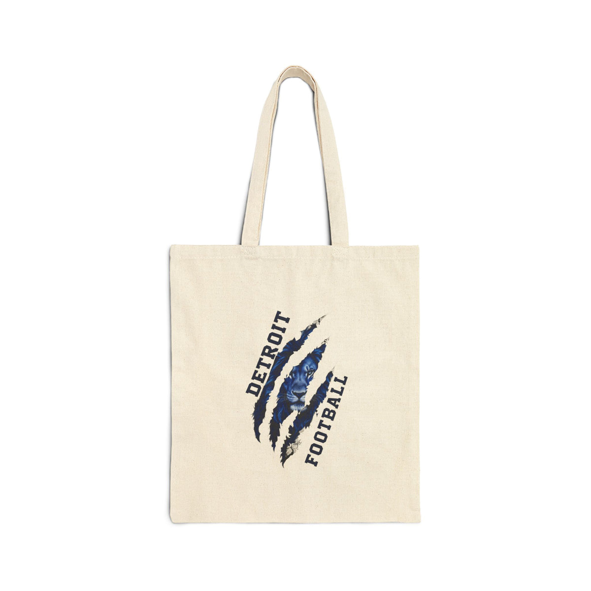 Detroit Football claw mark tote bag | Canvas Tote