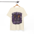 Gemini Skull Roses Graphic T-Shirt | Zodiac Twins Illustration