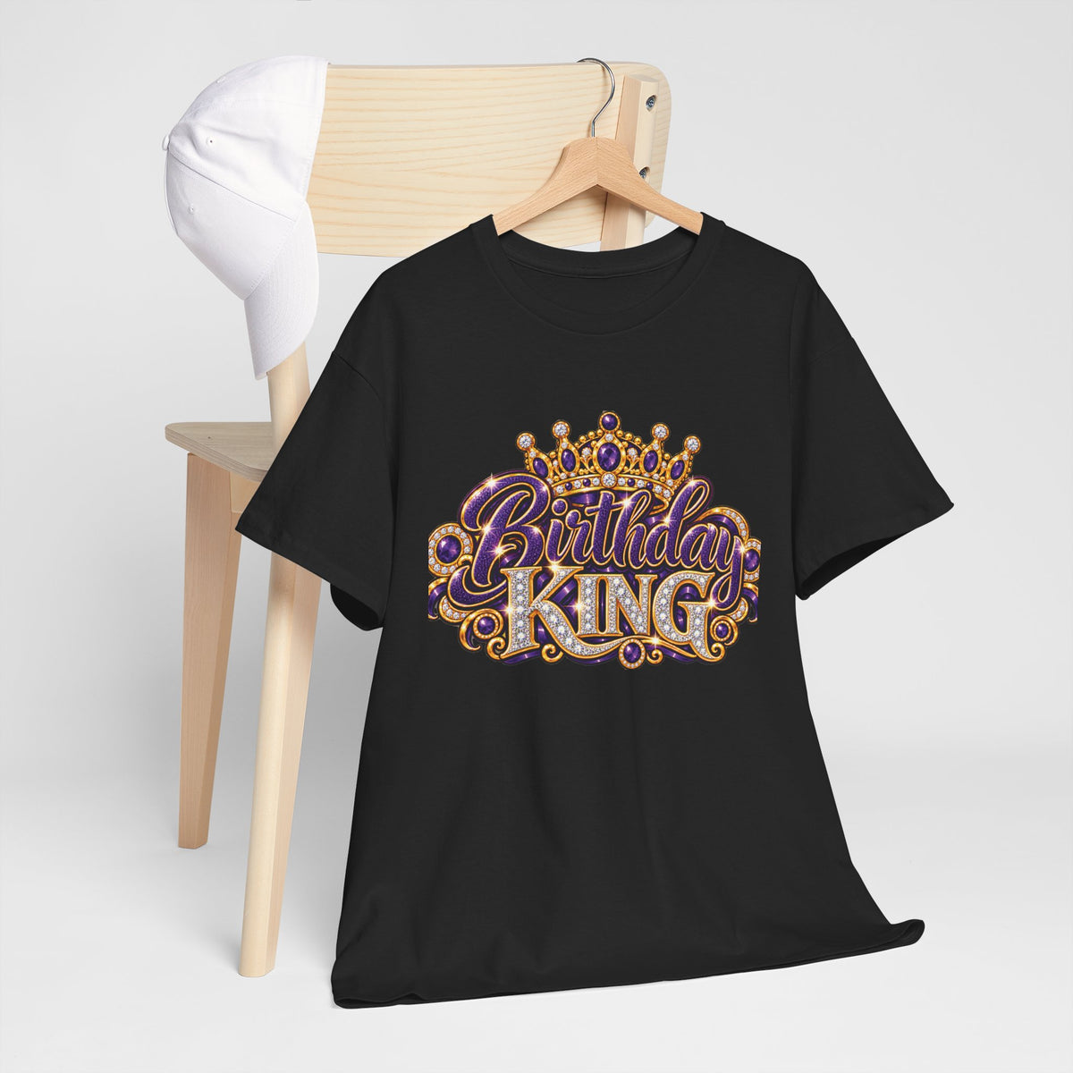 Birthday King Crown Graphic T-Shirt