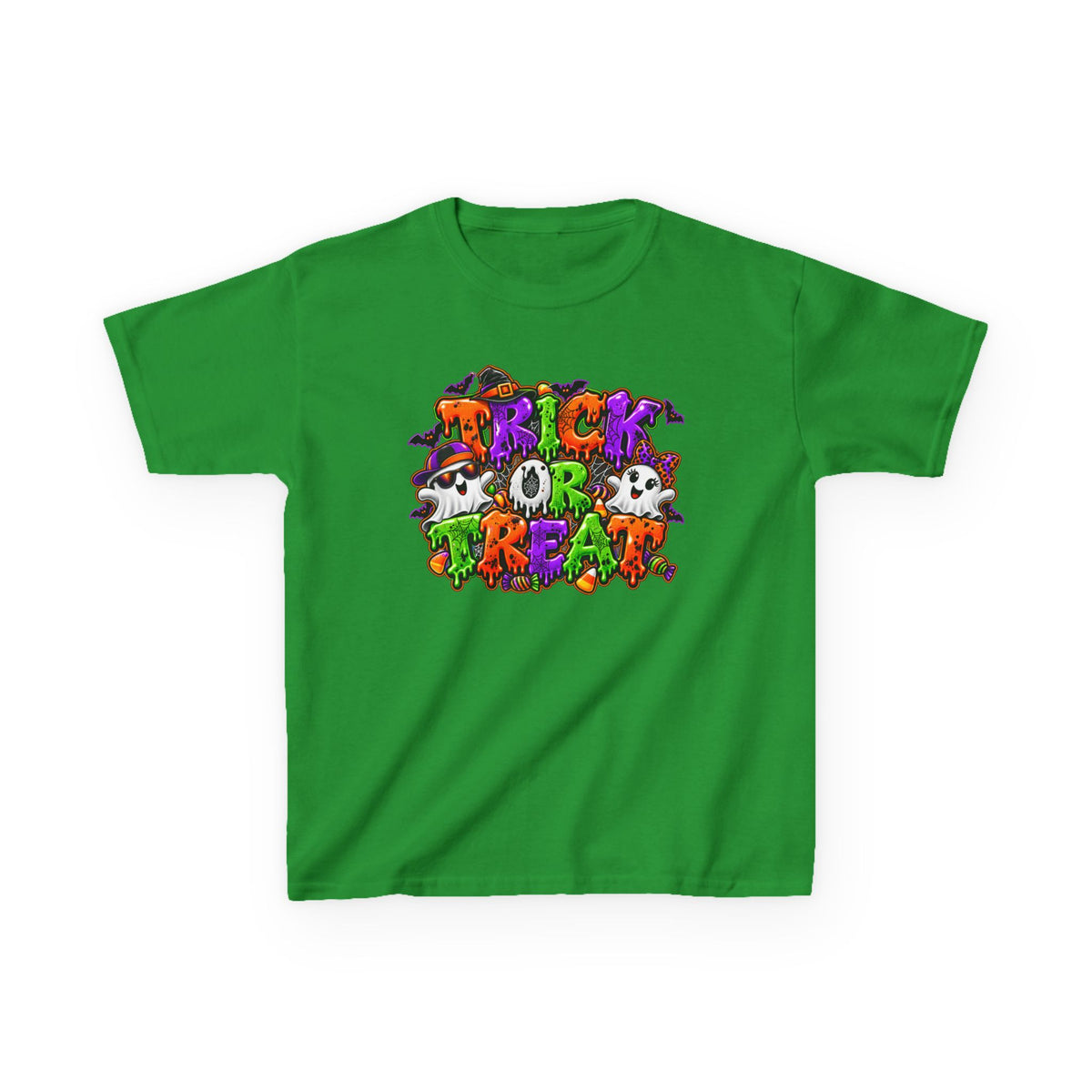 Boy and Girl Trick or Treat Halloween Graphic Tee | Kids