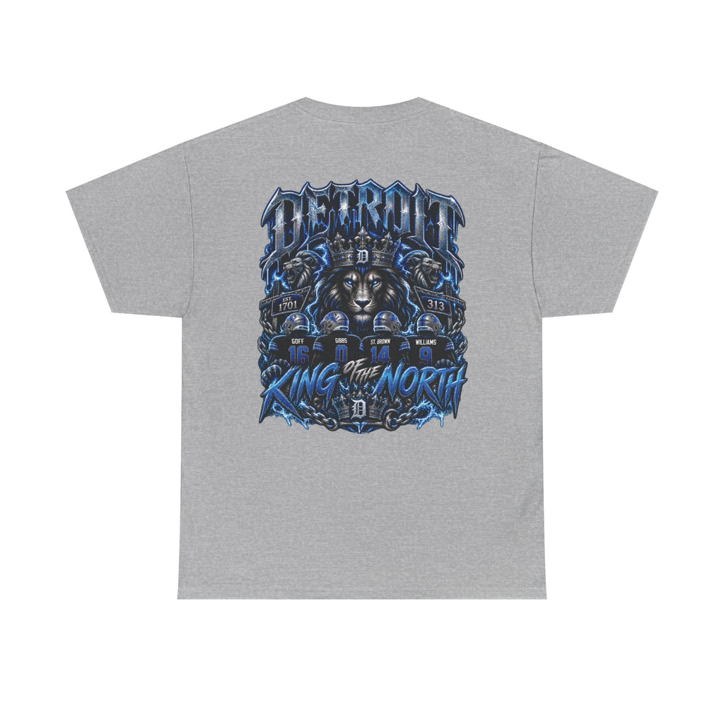 Detroit Skyline Script Tee | Detroit Lion of the North Graphic T-Shirt