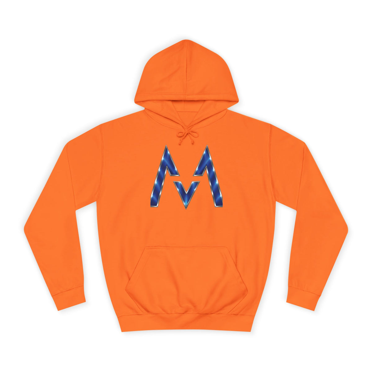 Blue M Chevron Logo Hoodie | Maroon 5 Band Photo Signature Back Hoodie
