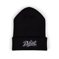 Detroit Graffiti Script Beanie | Embroidered Cuffed Beanie