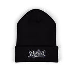 Detroit Graffiti Script Beanie | Embroidered Cuffed Beanie