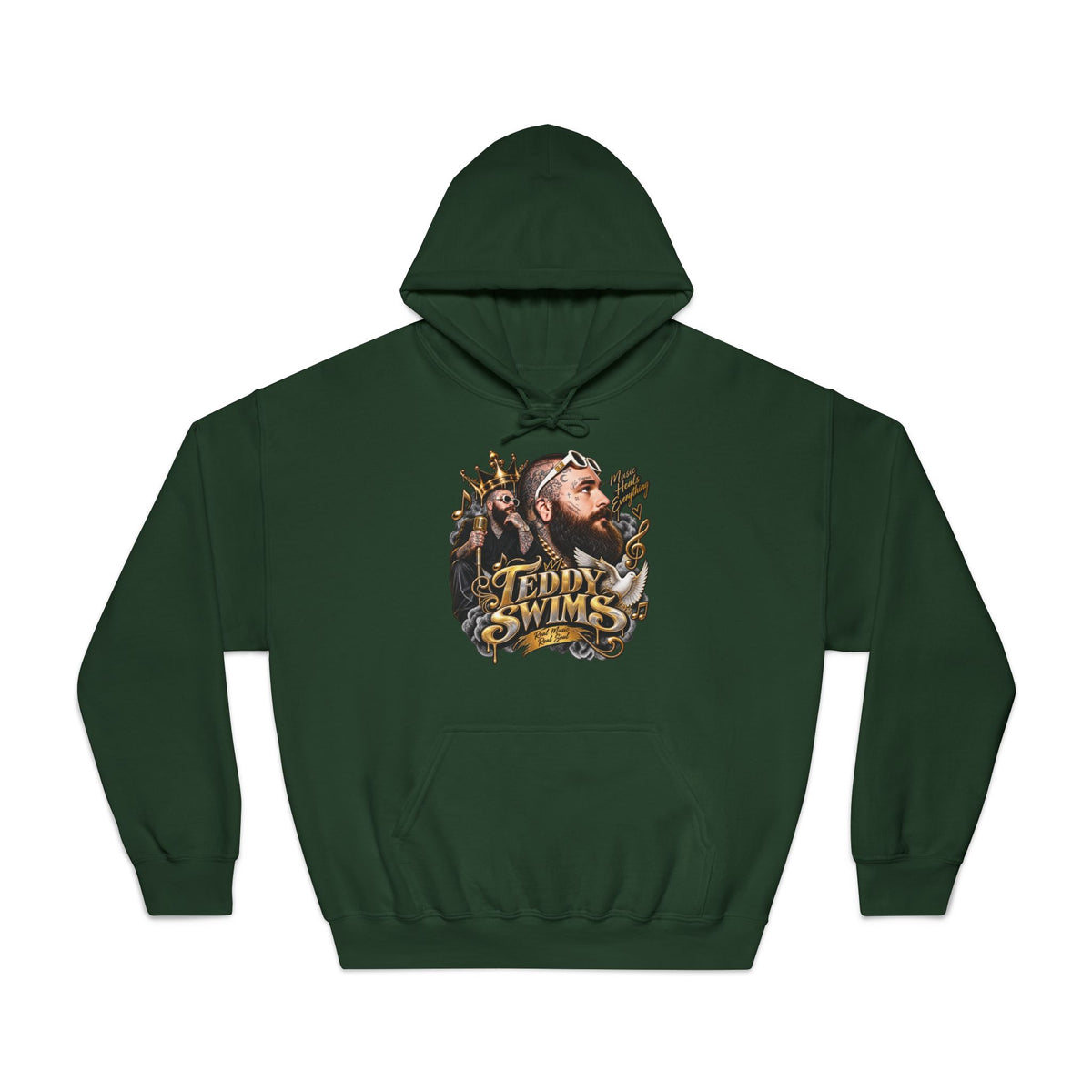 Teddy Swims Portrait Hoodie | Musical Artist Graphic Pullover