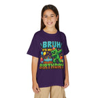Bruh It’s My Birthday Minecraft-Inspired Youth T-Shirt