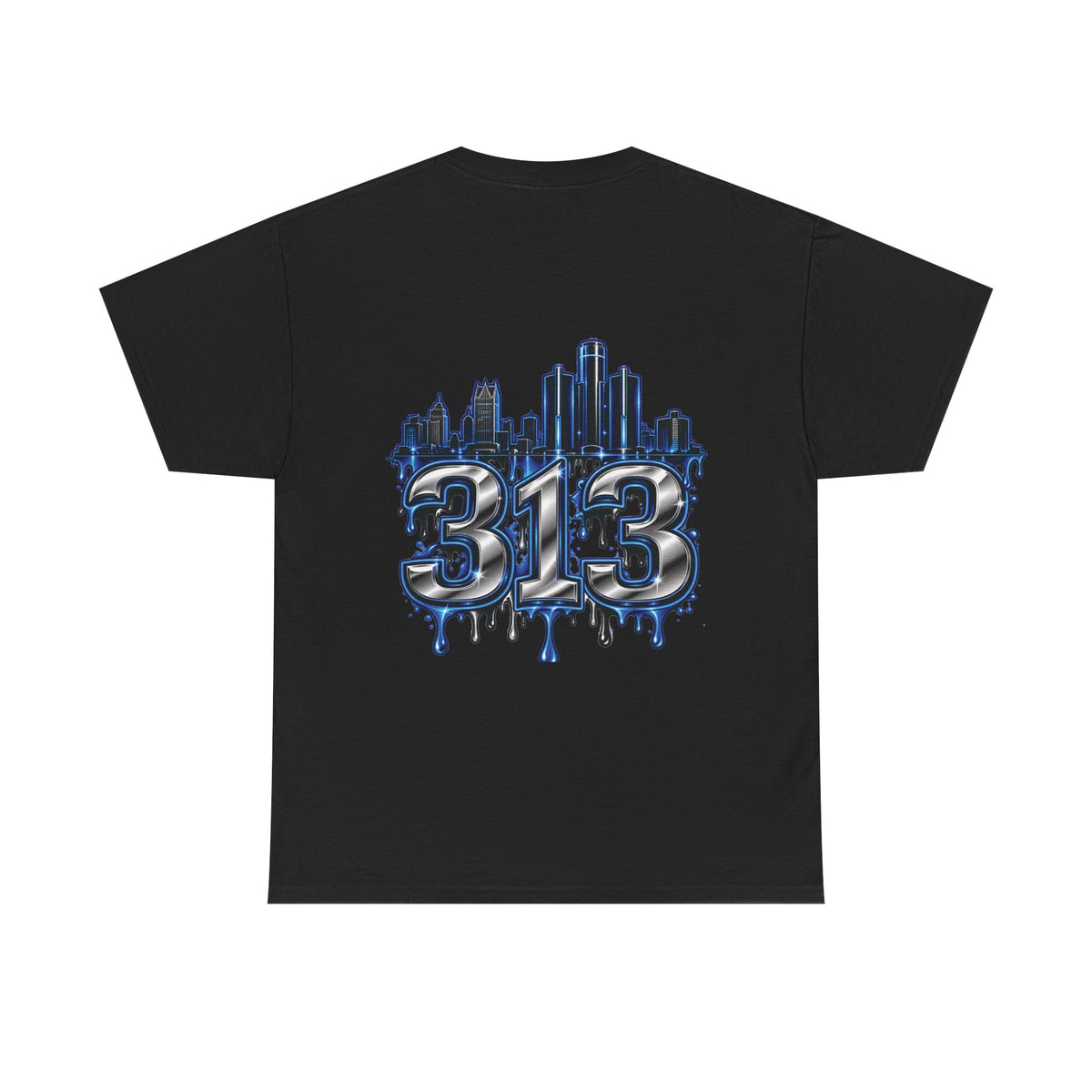 Detroit Brass Knuckles graphic tee | 313 Skyline Drip T-Shirt