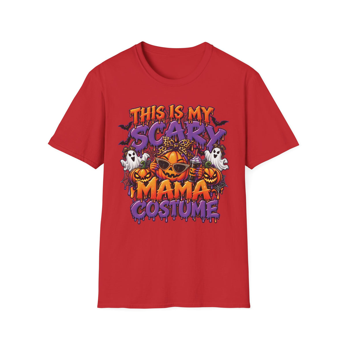 This Is My Scary Mama Costume T-Shirt | Halloween Pumpkin Ghosts Bats