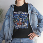 Detroit Basketball Lion Graphic Tee | Motor City D Old English Logo