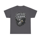 Death Before Dishonor Skull Gloves T-Shirt | Biker Tattoo Style