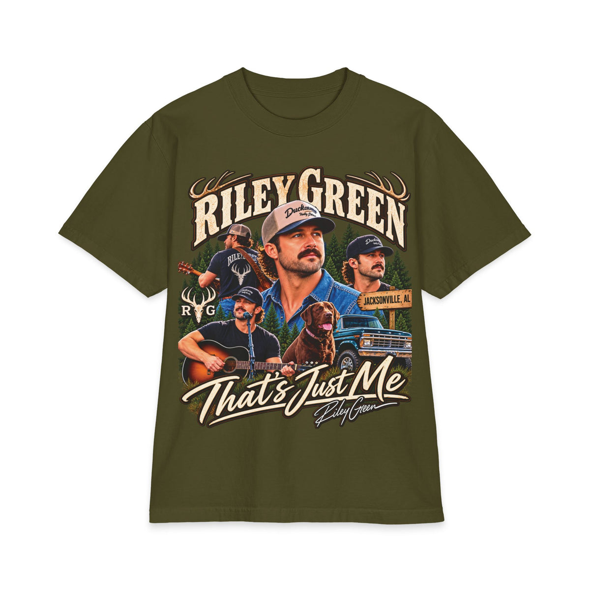 Riley Green Collage That's Just Me T-Shirt | Country Music Tee