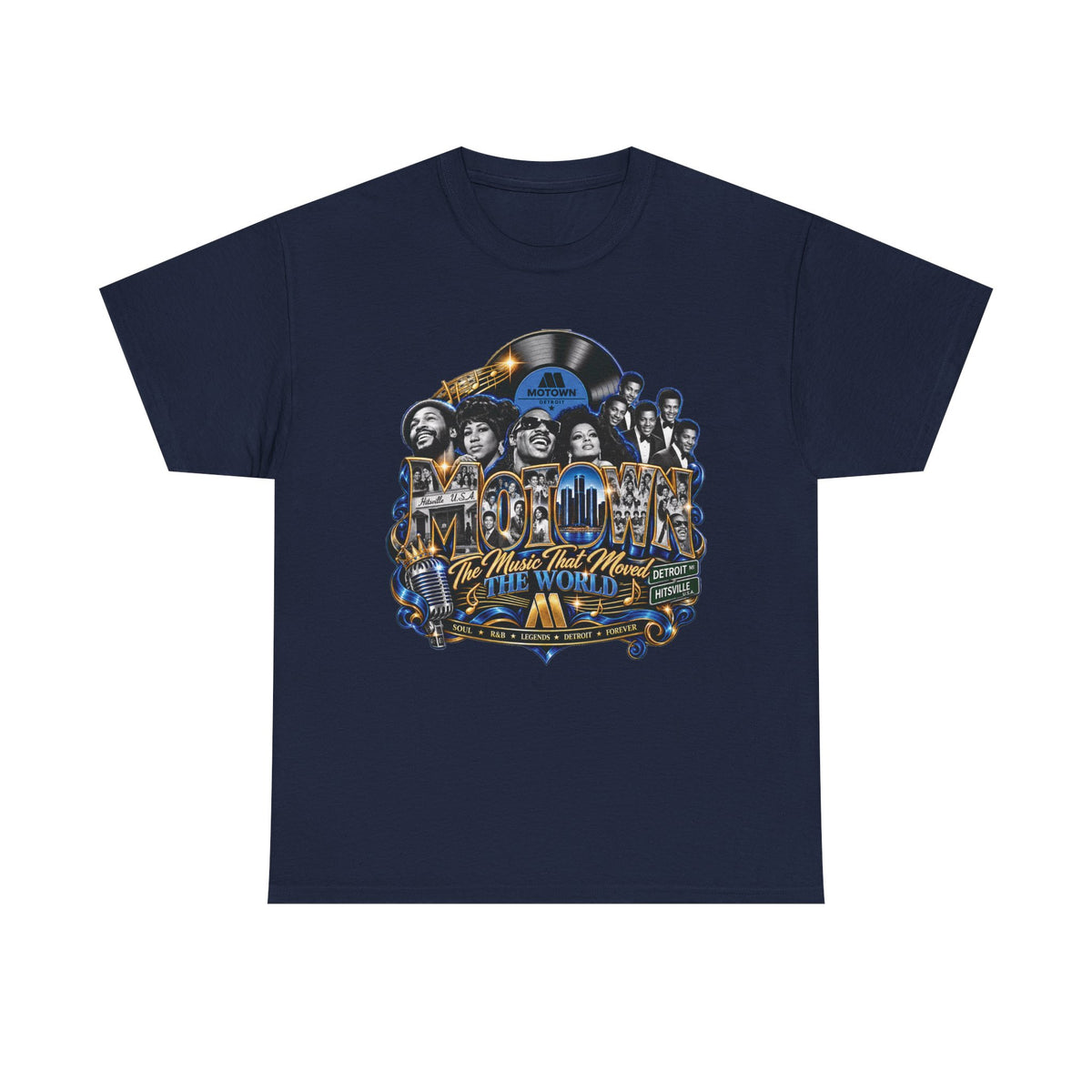 Motown Legends Tee | Detroit Graffiti Back