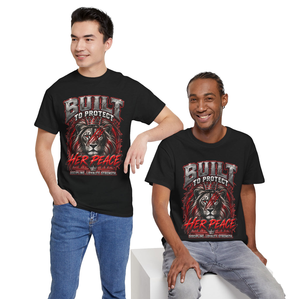 Built to Protect Her Peace Couples Graphic T-Shirt