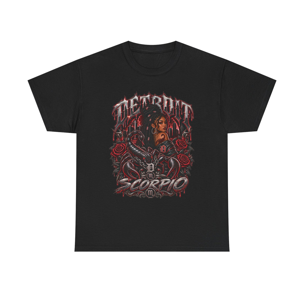 Scorpio Gothic Snake Woman T-Shirt | Zodiac Scorpio Tee
