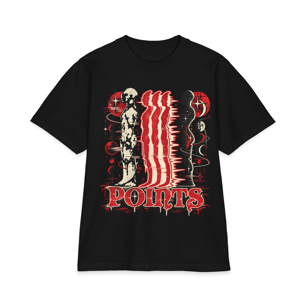 Three Points Tour Graphic Short Sleeve | Band Tee, Red Black Vintage