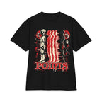 Three Points Tour Graphic Short Sleeve | Band Tee, Red Black Vintage