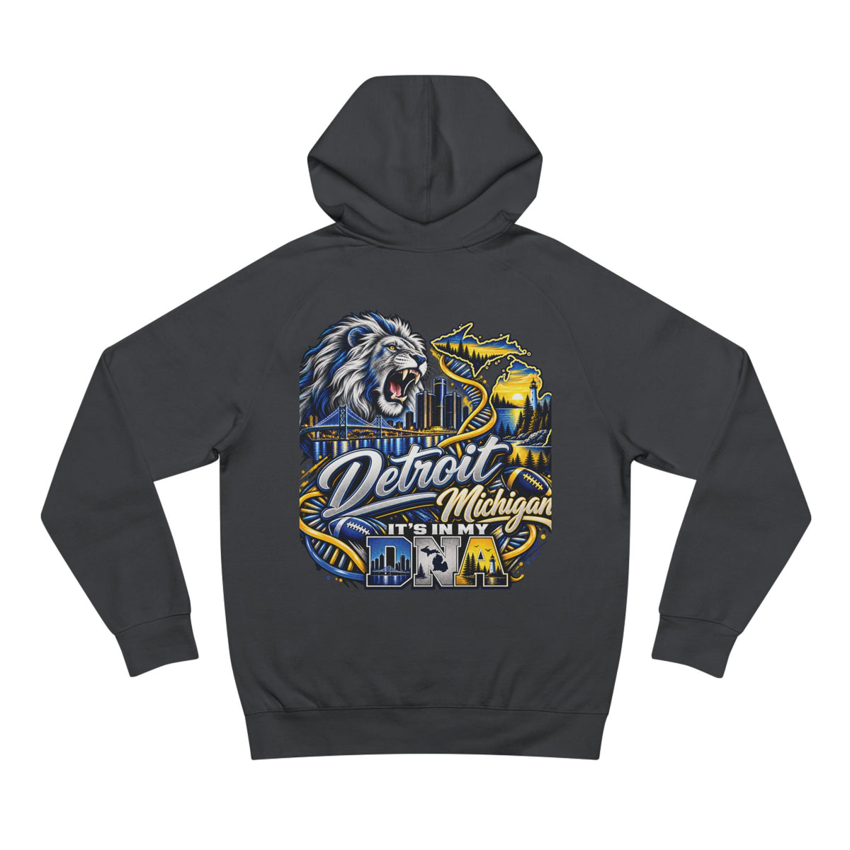 Detroit Michigan Motor City Football Spirit Hoodie