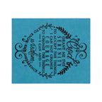 Serenity Prayer Script Blanket | Velveteen Microfiber Throw