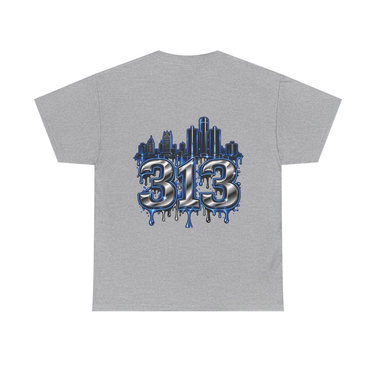 Detroit Brass Knuckles graphic tee | 313 Skyline Drip T-Shirt