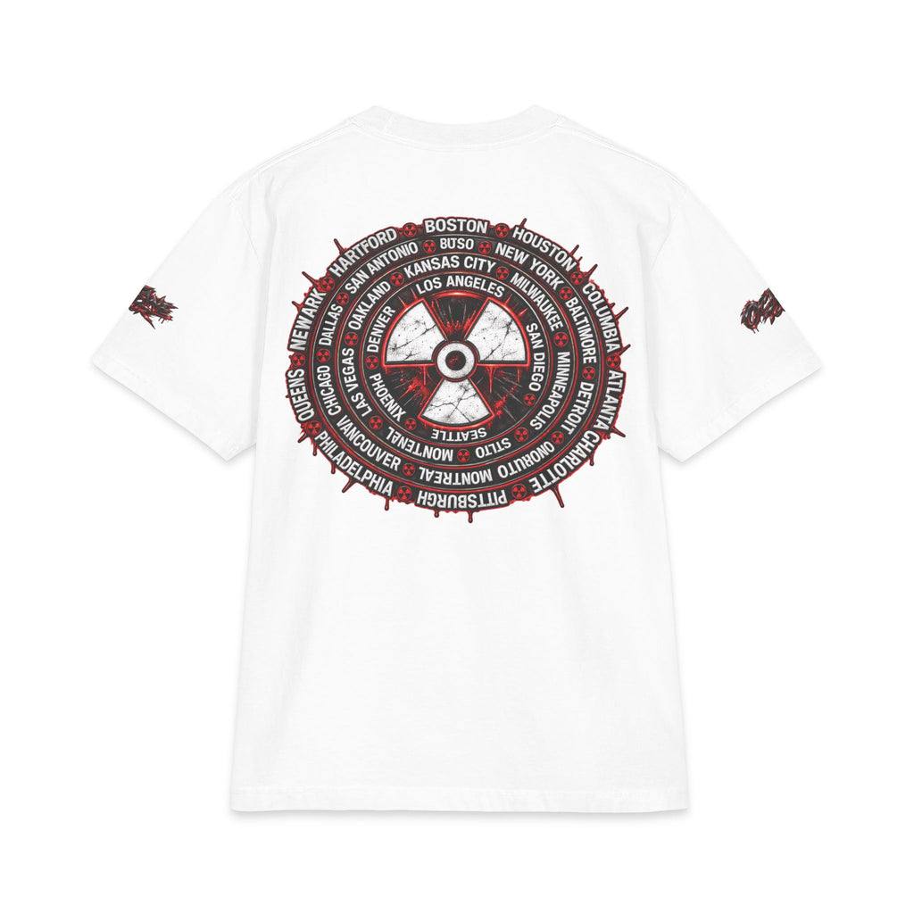 Don Toliver Alien Skull with Spiked Biohazard Wheel T-Shirt | Grunge Horror Tee
