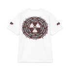 Don Toliver Alien Skull with Spiked Biohazard Wheel T-Shirt | Grunge Horror Tee
