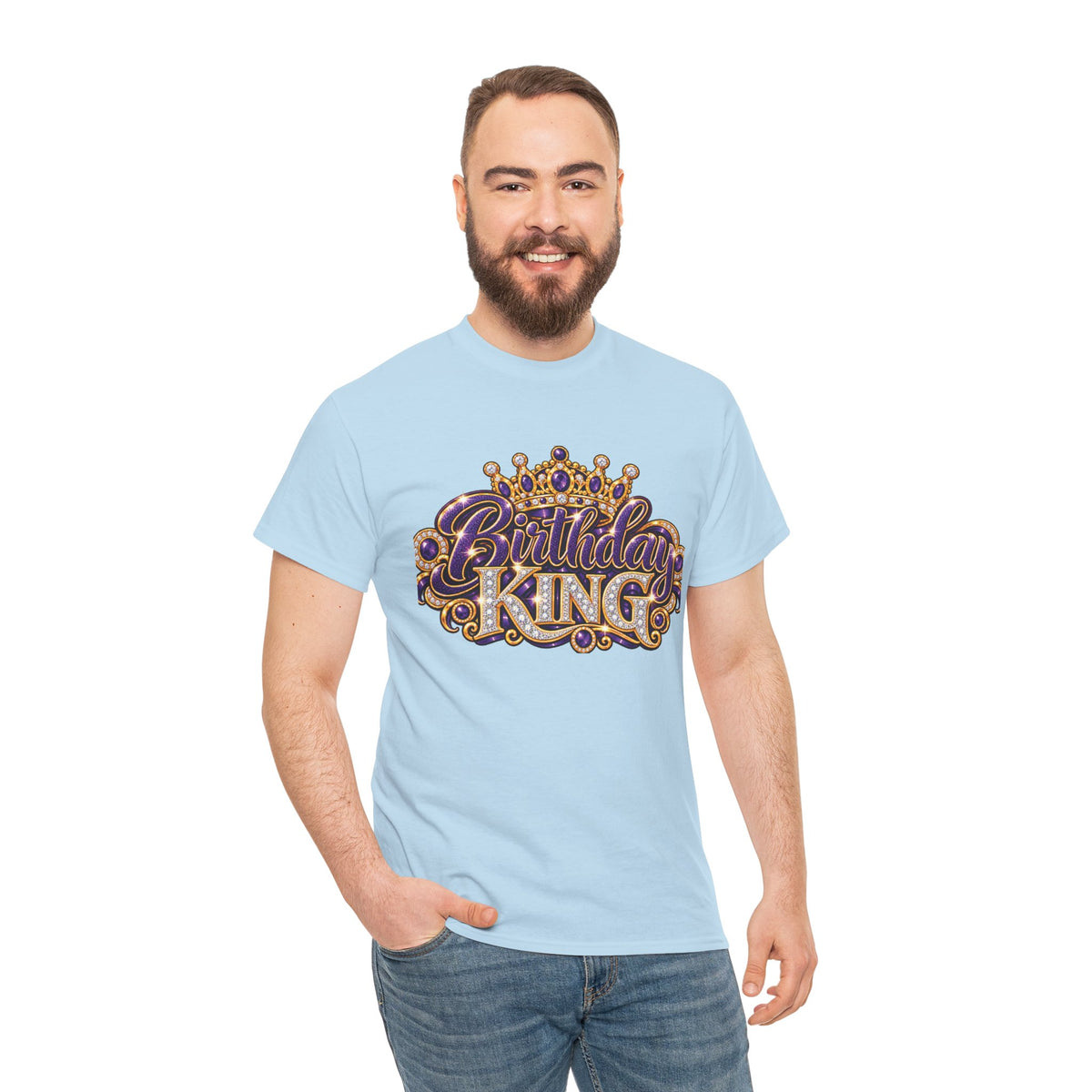 Birthday King Crown Graphic T-Shirt