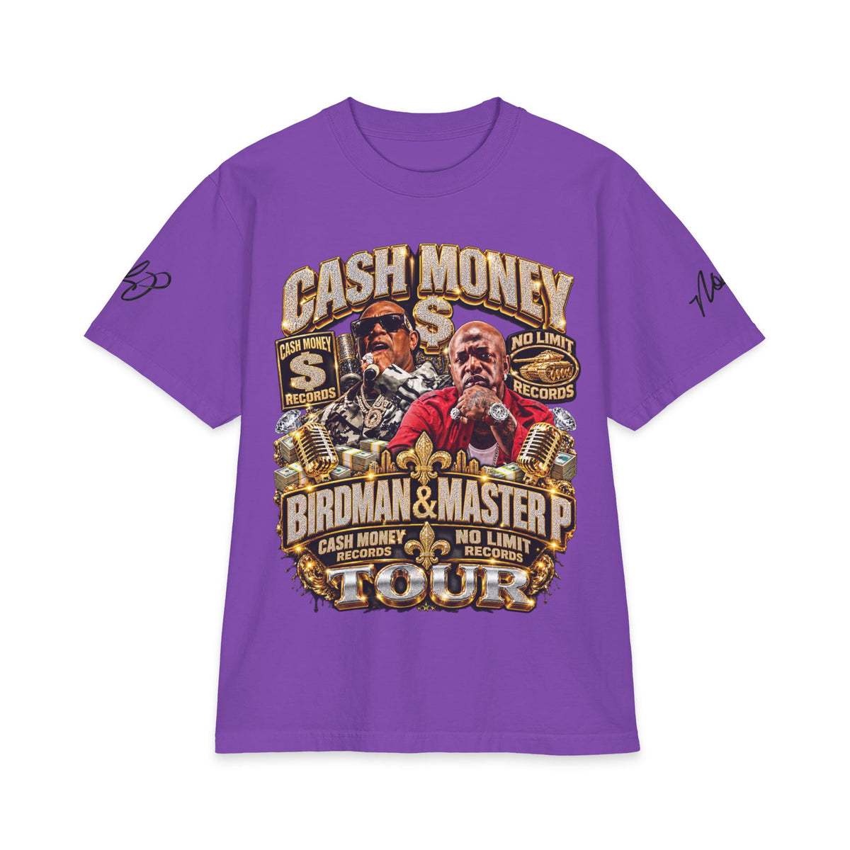 Cash Money Birdman & Master P Tour T-Shirt | Rap Hip Hop Vintage Logo