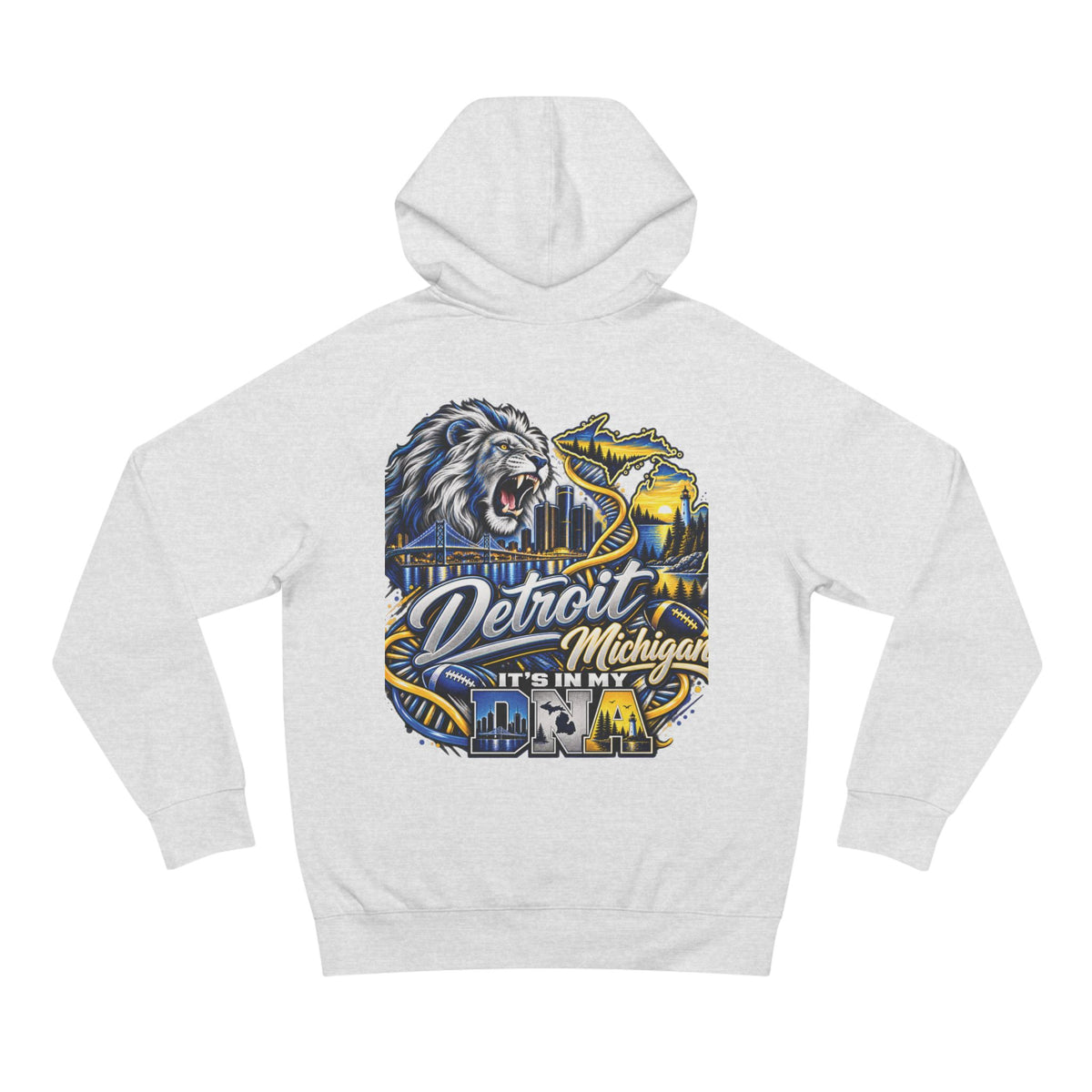 Detroit Michigan Motor City Football Spirit Hoodie