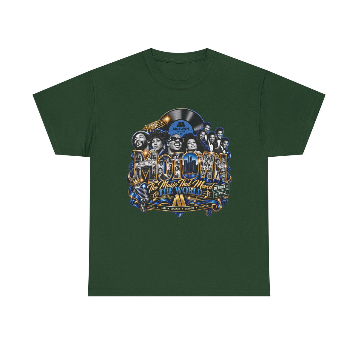 Motown Legends Tee | Detroit Graffiti Back