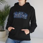 Detroit Graffiti Style Hoodie | City Skyline Street Art Pullover