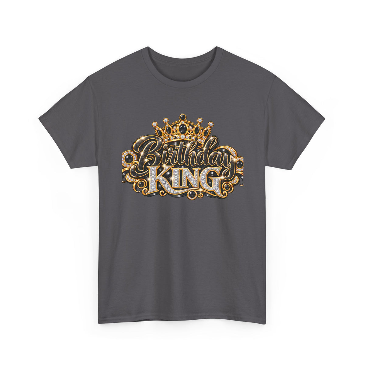 Birthday King Crown Graphic T-Shirt