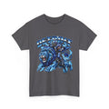 Detroit Lion Rider T-Shirt | Football Team Graphic Tee, Blue Mascot