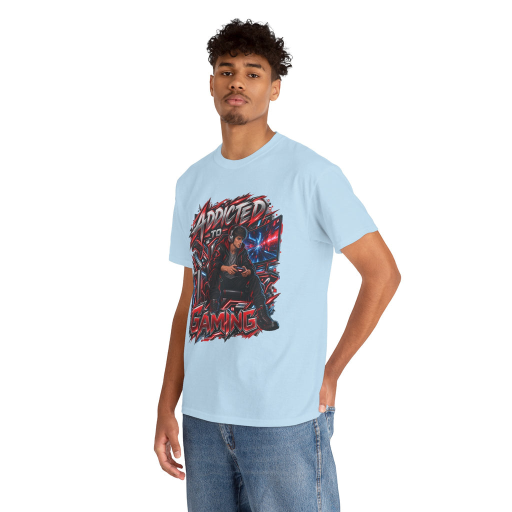 Addicted to Gaming Graphic T-Shirt