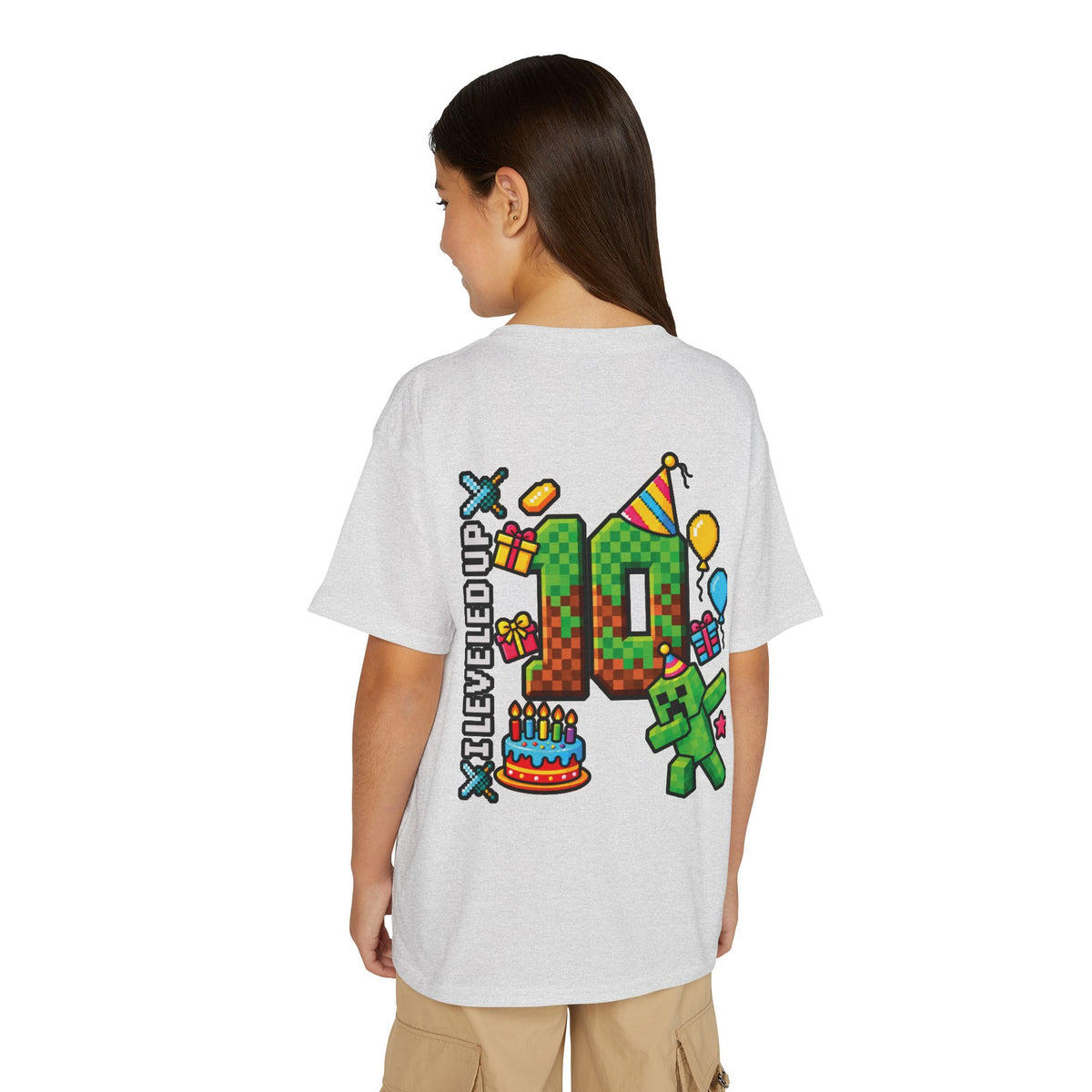 Minecraft-Inspired “Bruh, It’s My Birthday” Youth T-Shirt