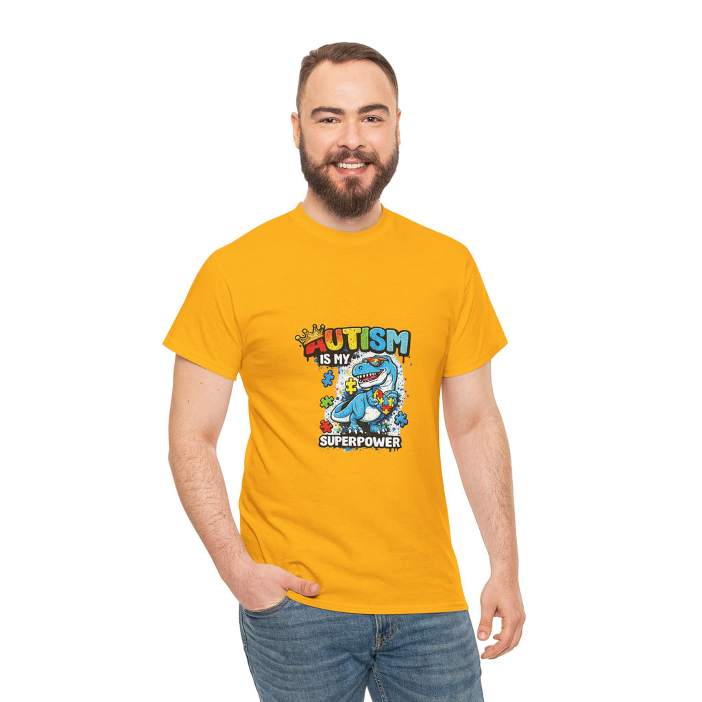 Autism Is My Superpower T-Shirt | Puzzle Piece Shark Design