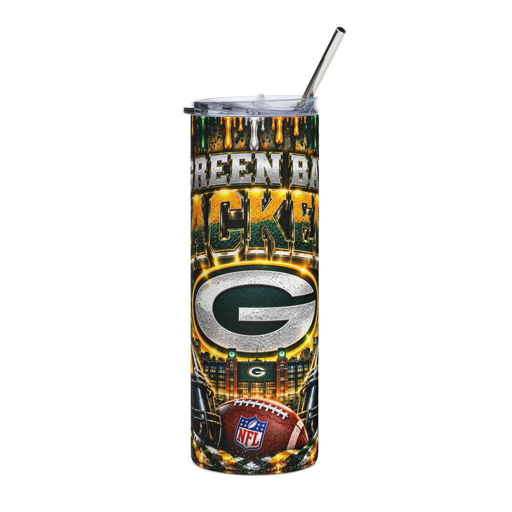 Green Bay Packers Logo Tumbler | 20oz Stainless Steel Travel Cup