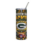 Green Bay Packers Logo Tumbler | 20oz Stainless Steel Travel Cup