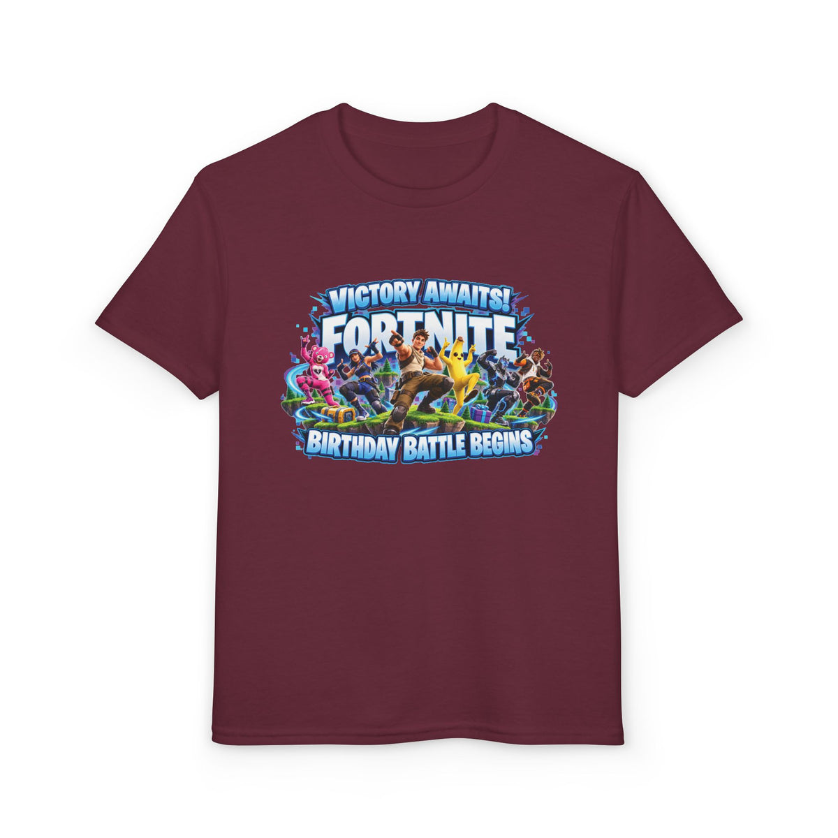 Fortnite Victory Awaits Birthday Battle Begins Youth T-Shirt