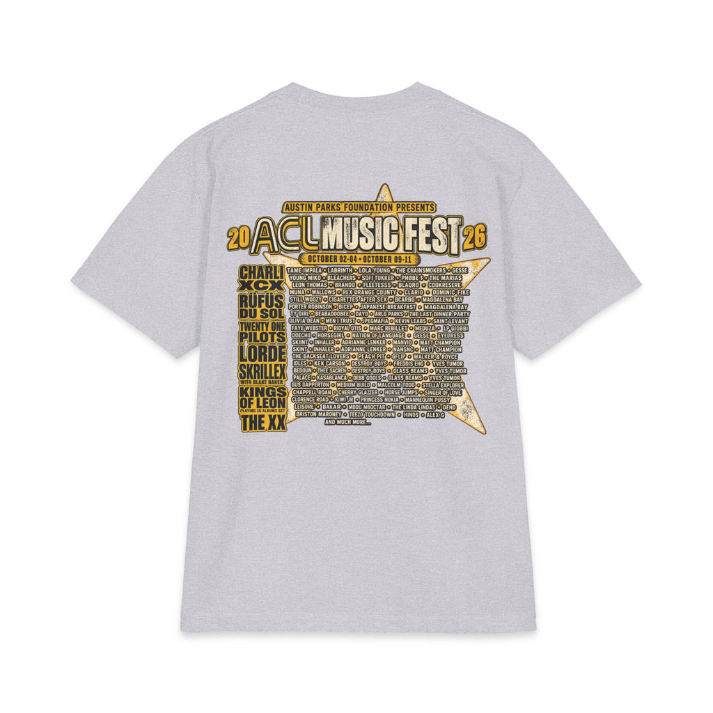 ACL Fest tongue logo T-Shirt | music festival lineup back print