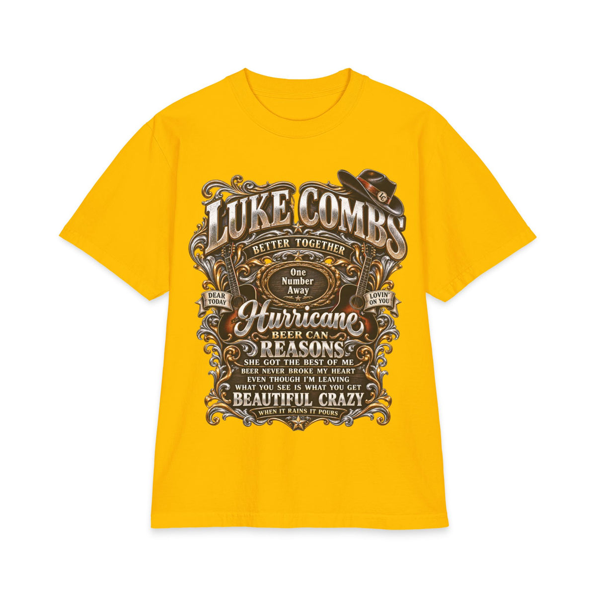 Combs Luke Concert Poster T-Shirt | Country Music Graphic Tee