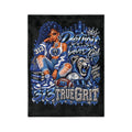 Detroit Lions Girl velveteen blanket | 313 True Grit football design