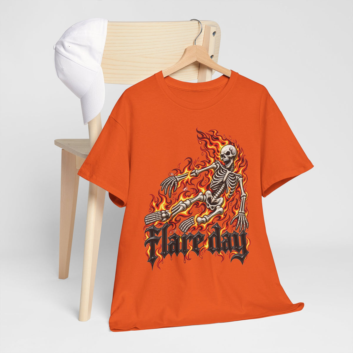 Flair Day Multiple Sclerosis Tee | Skull Flames Graphic Shirt