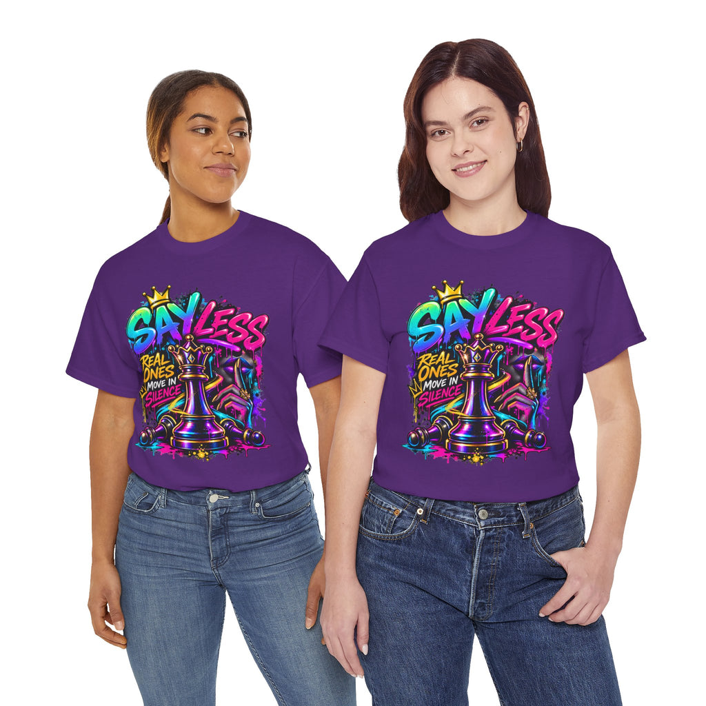 Say Less Chess King Tee | Graffiti Chess Piece Streetwear