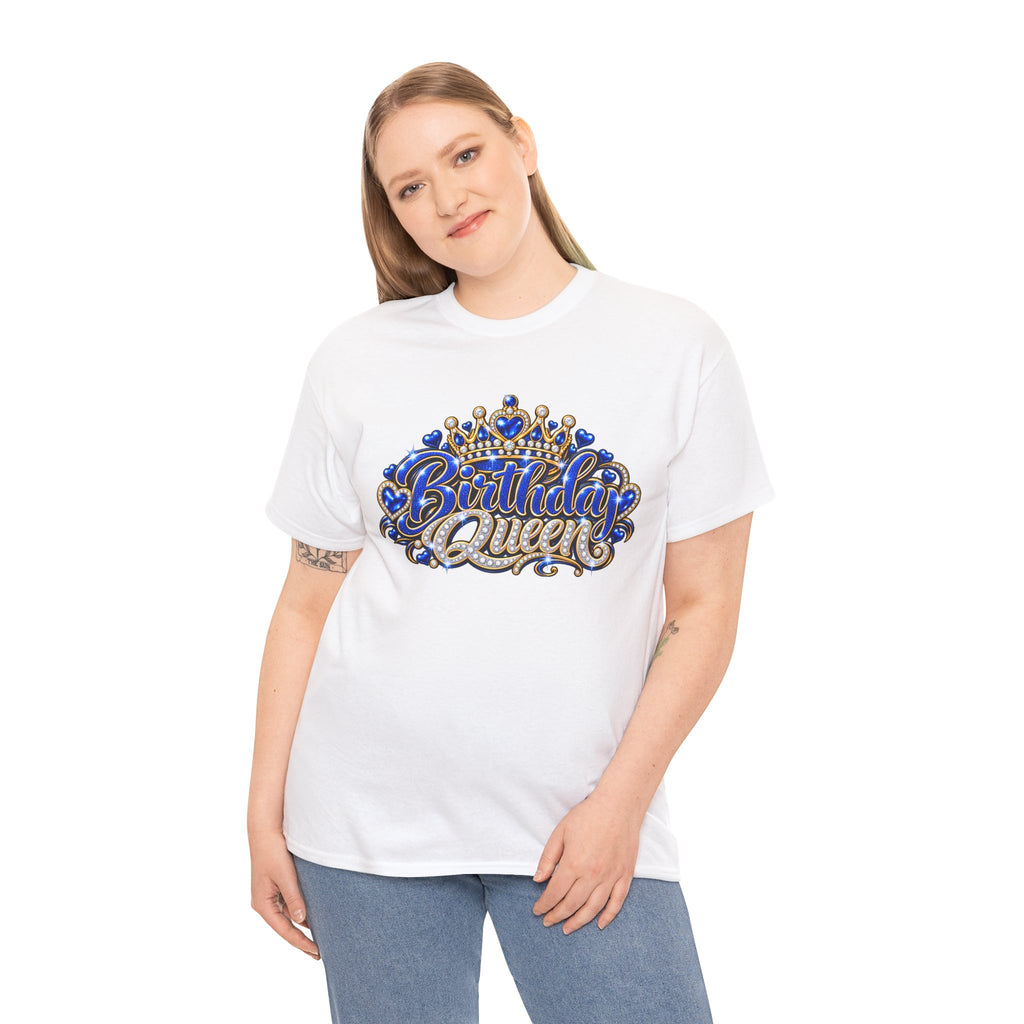 Birthday Blue Queen Crown Graphic Tee